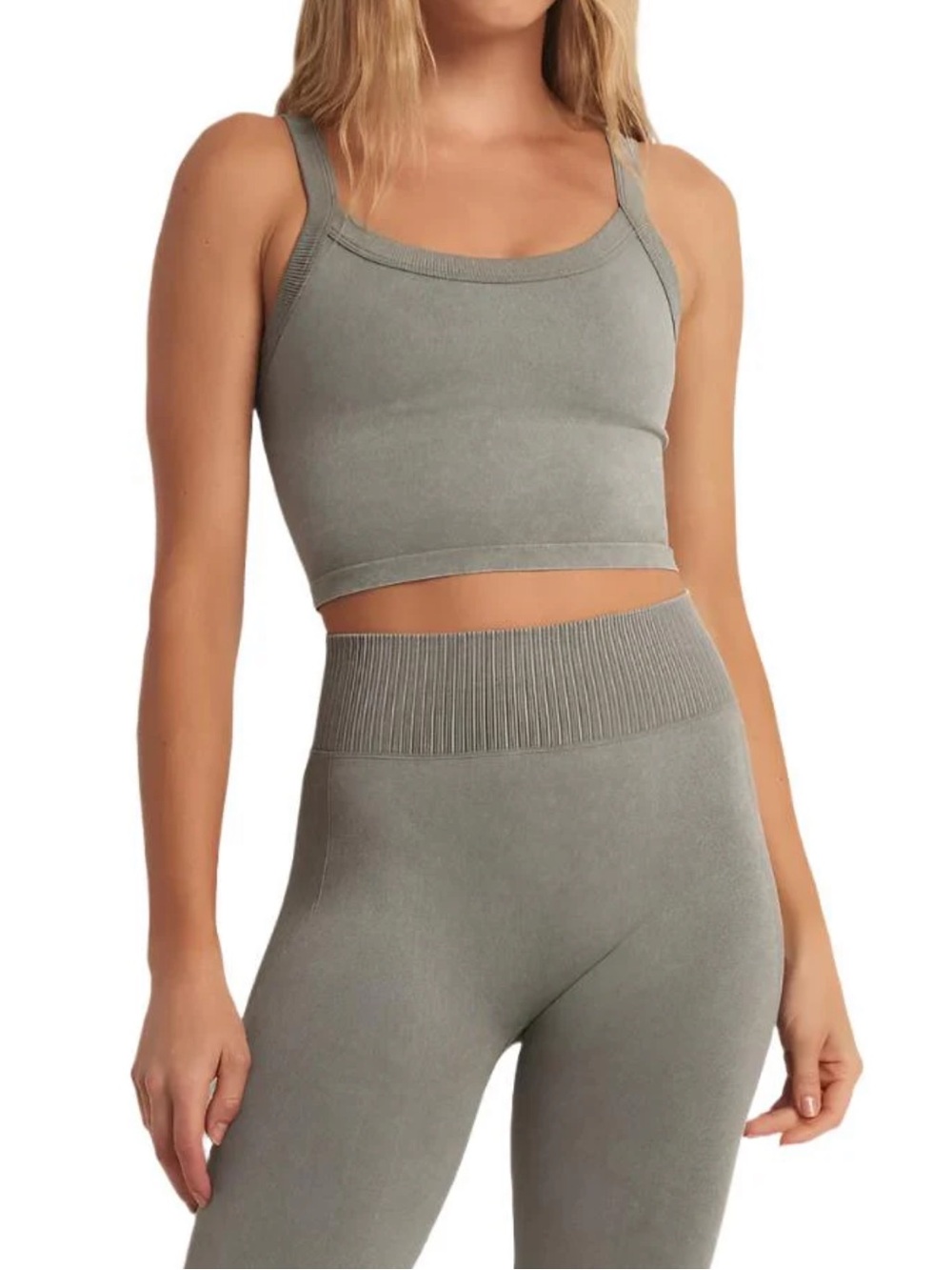 Z Supply Good Day Seamless Tank Bra in Olive